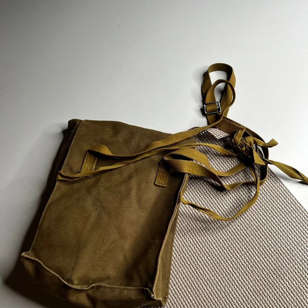 Vintage Military Canvas Messenger Bag Olive Drab Field Bag Tactical Shoulder Bag